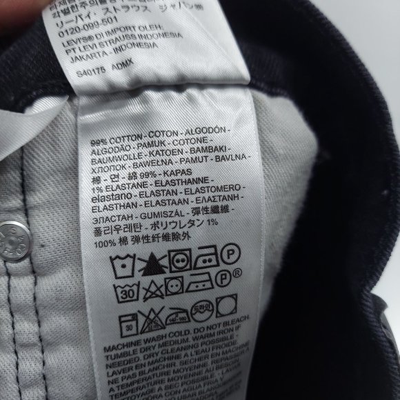 Mens Levi's 559 black Jeans Straight Leg  size 42 - Picture 11 of 12